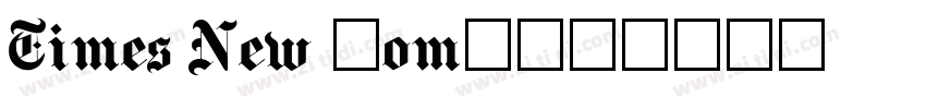 Times New RomanS字体转换